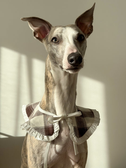 Ruffle Tie-On Accessory (checkered milk)