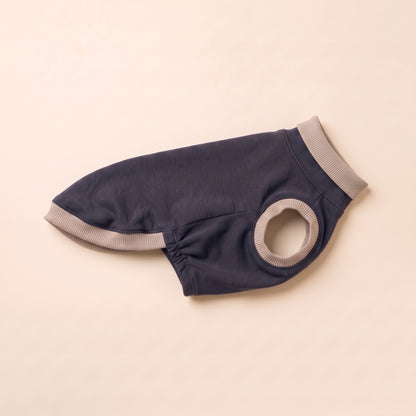 Whippet-Shirt Rollkragen Navy