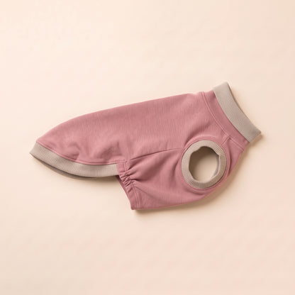 Whippet-Shirt Rollkragen Dusty Pink