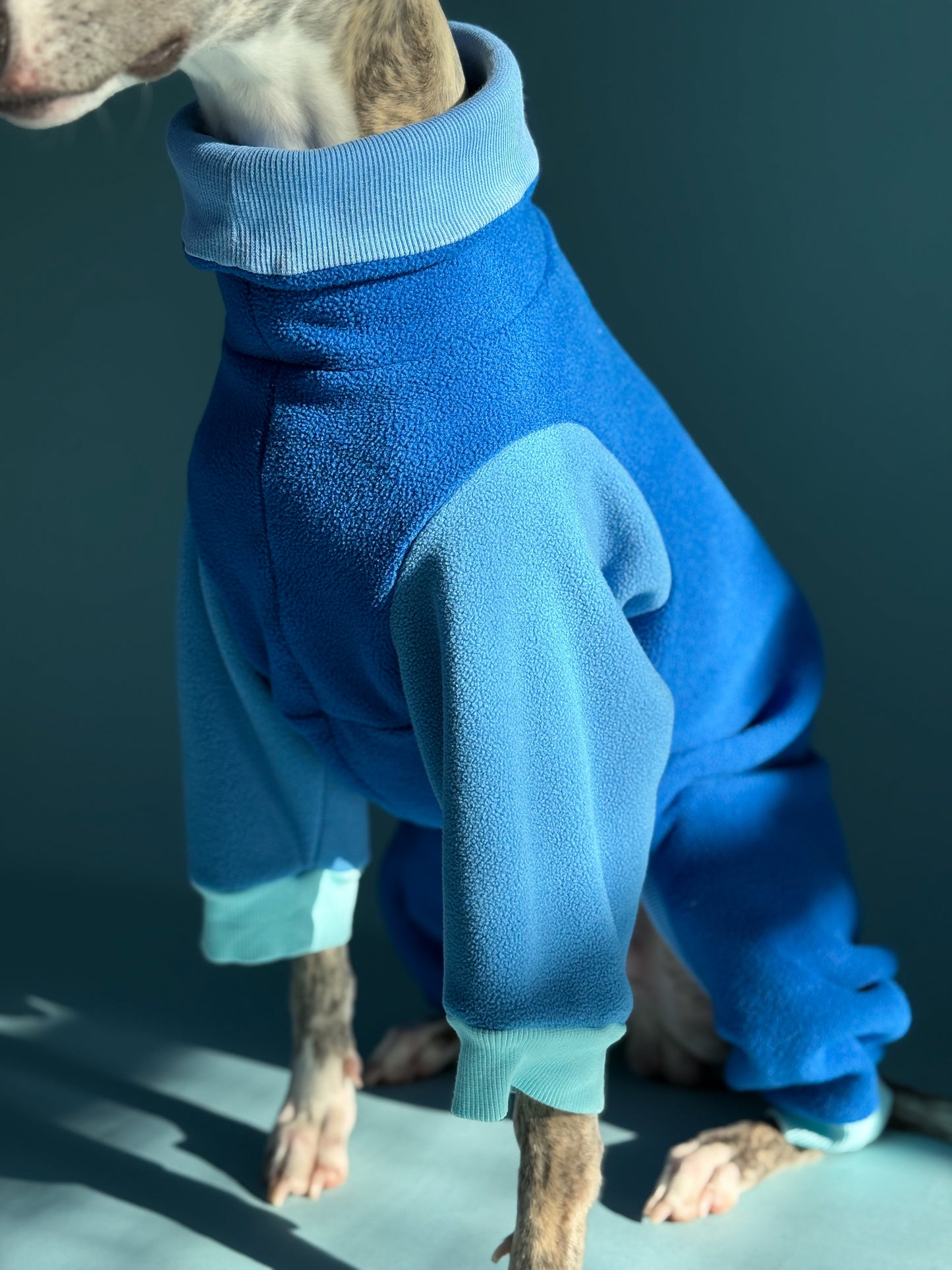 Fleece 4-Leg Jumpsuit Dark Blue