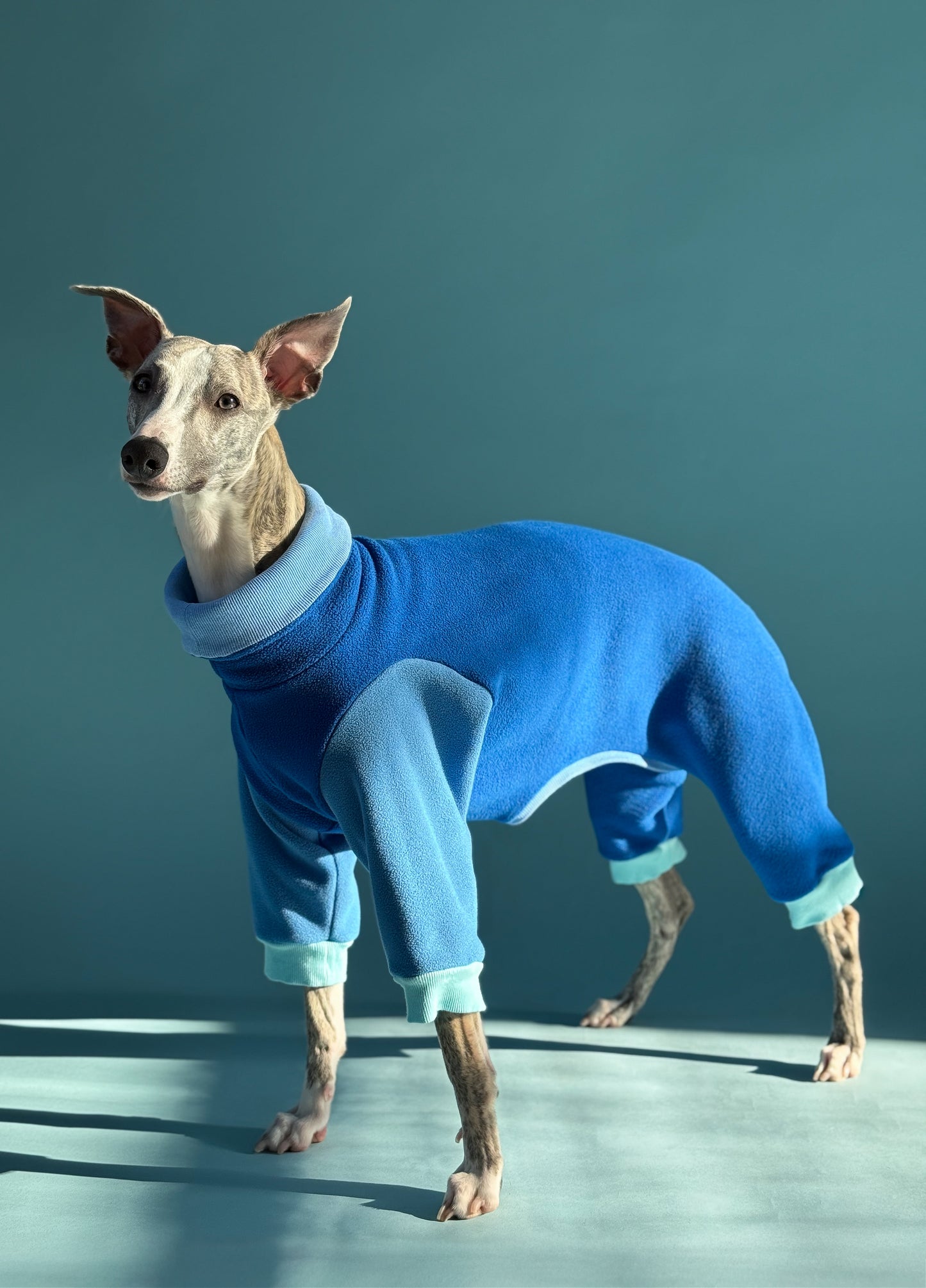 Fleece 4-Leg Jumpsuit Dark Blue