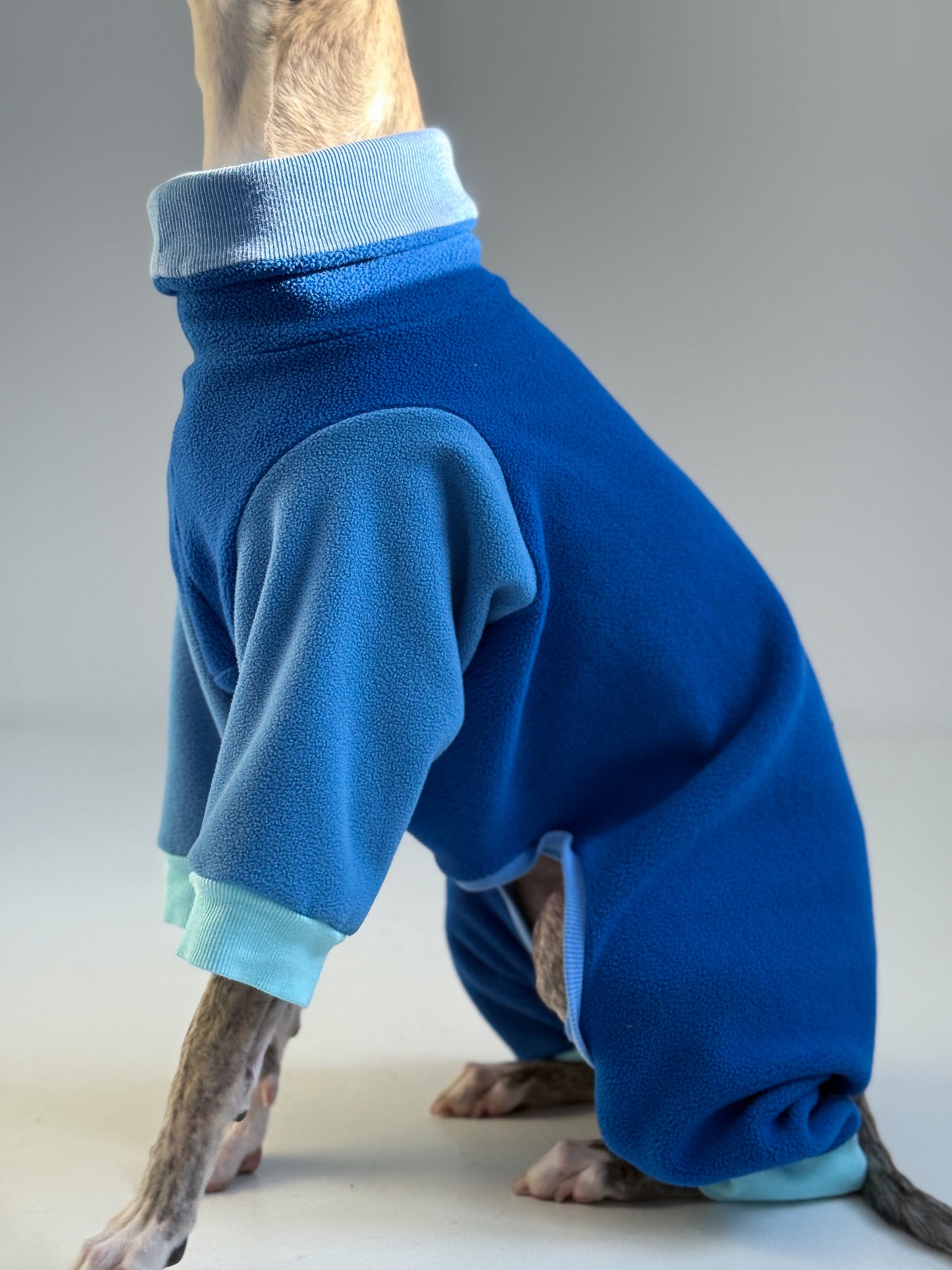 Fleece 4-Leg Jumpsuit Dark Blue