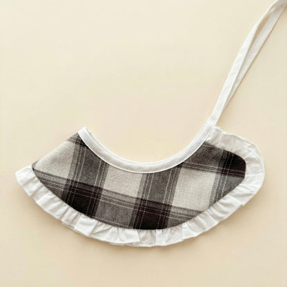 Ruffle Tie-On Accessory (checkered milk)