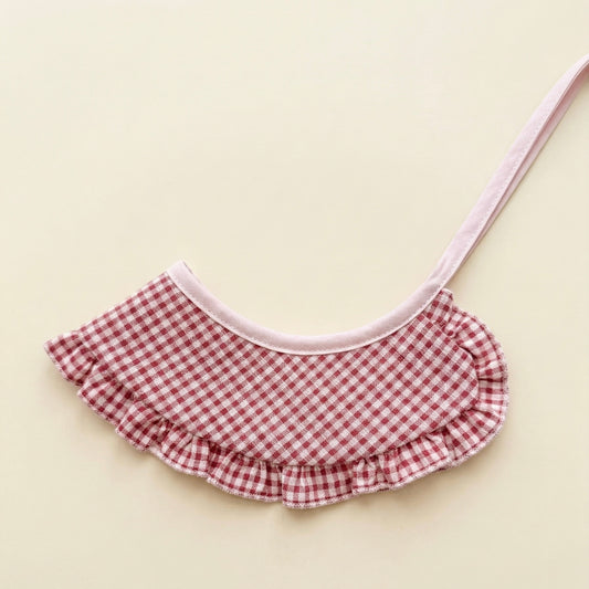 Ruffle Tie-On Accessory (red and white)
