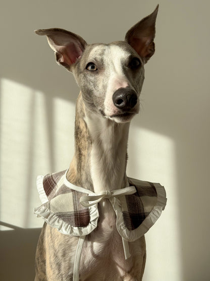 Ruffle Tie-On Accessory (checkered milk)
