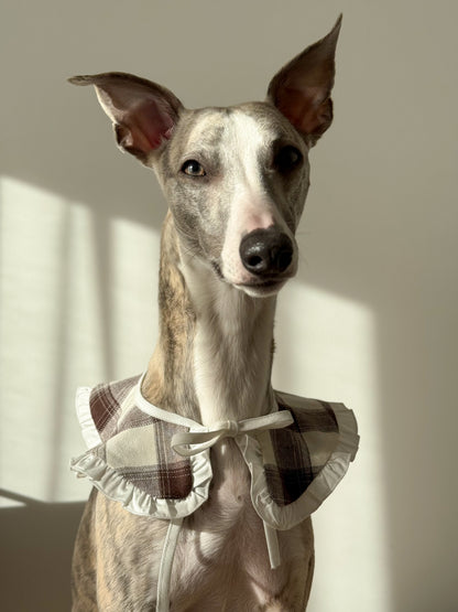 Ruffle Tie-On Accessory (checkered milk)
